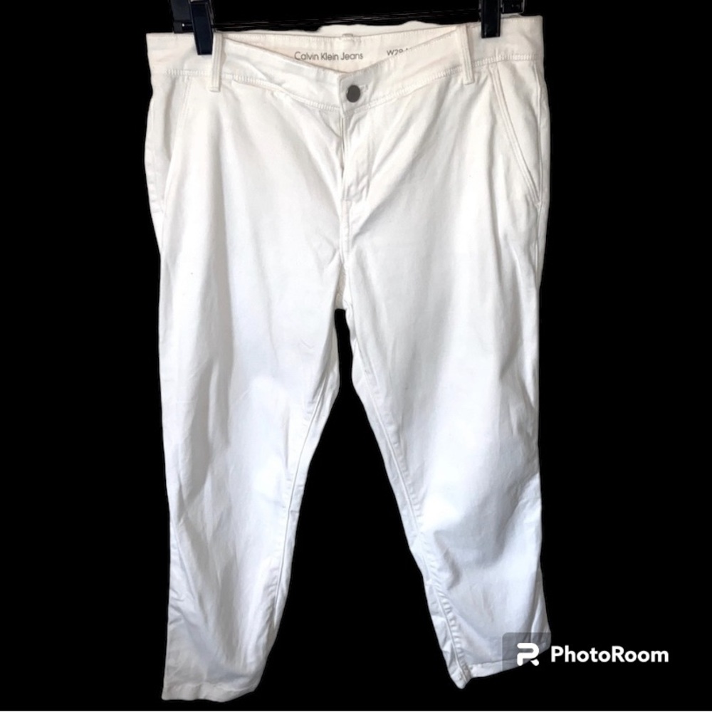 Calvin Klein Ultimate Skinny Jeans Women’s Size 29 White Ankle Cropped
